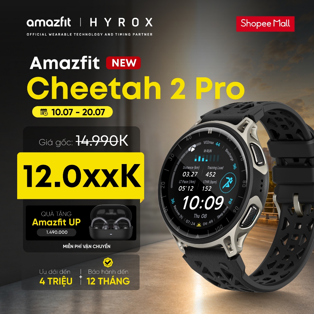 Đồng hồ thông minh Amazfit Cheetah 2 Pro | 1.32 inch - Track Run - Hàng chính hãng - Bảo hành 12 tháng | BigBuy360 - bigbuy360.vn