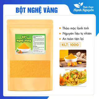 100g Bột Nghệ Vàng Nguyên Chất, hỗ trợ làm đẹp da mờ thâm, tốt cho tiêu hóa