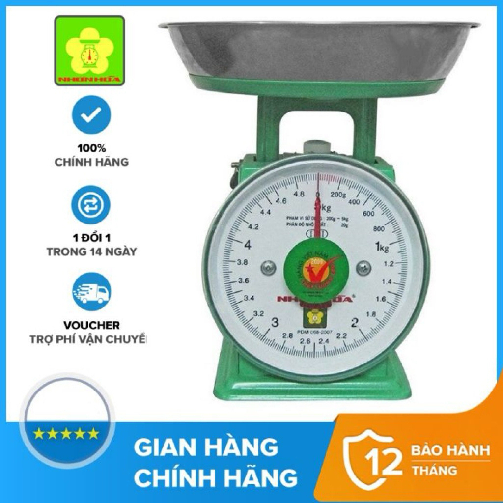 Cân Nhơn Hoà 5kg 10kg hàng chính hãng có tem chống giả
