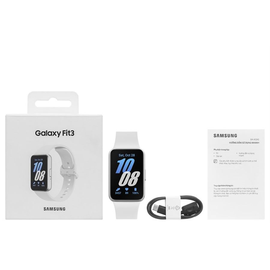 Vòng Đeo Tay Thông Minh Samsung Galaxy Fit3 Màn Hình AMOLED 1.6 Inch Pin 13 Ngày Chính Hãng | BigBuy360 - bigbuy360.vn