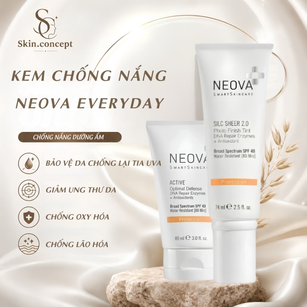 [CHÍNH HÃNG] Kem Chống Nắng Neova SPF40/ SPF43/ SPF44/ SPF50