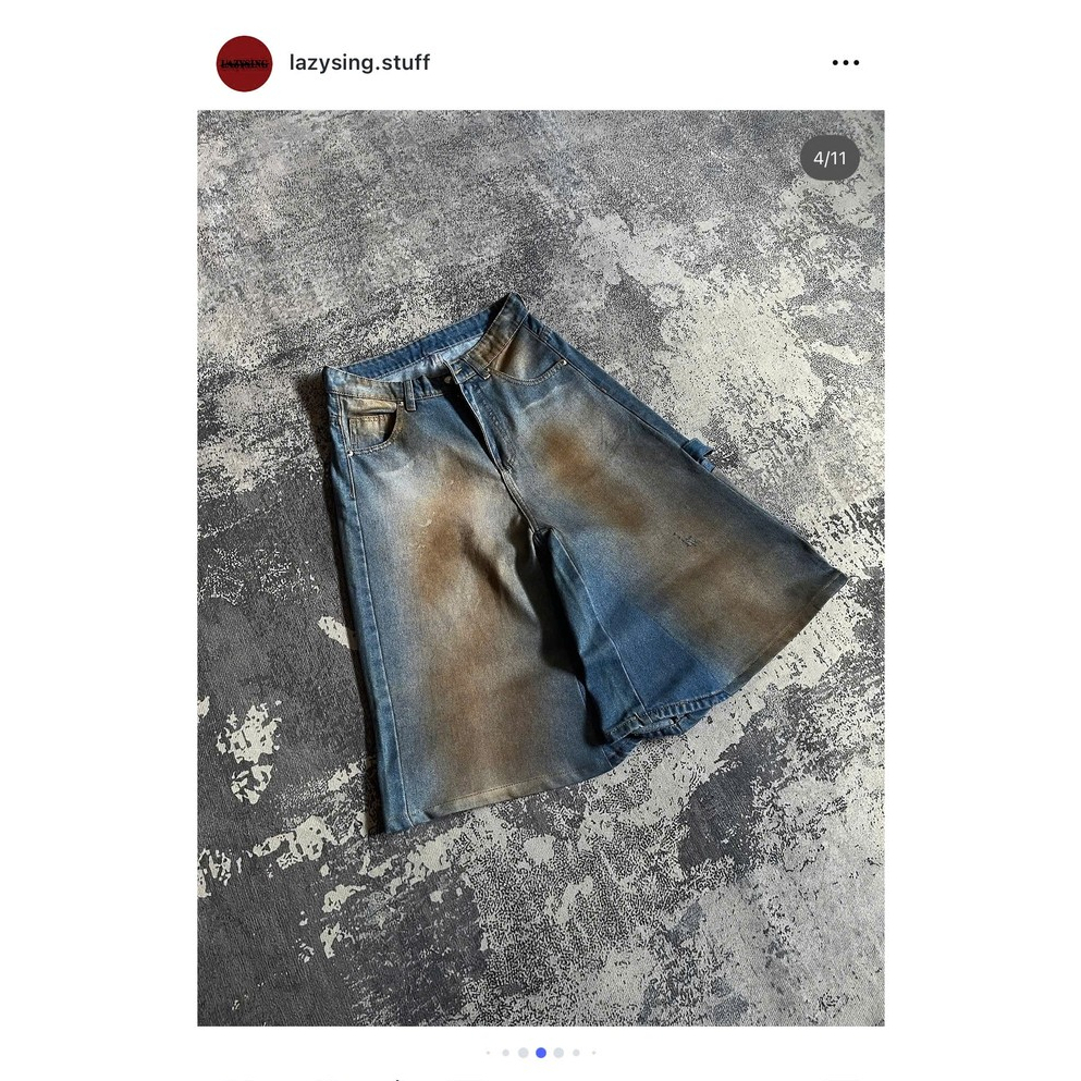 2GANG.STORE - Y2K DIRTY SUPER BAGGY JEANS – Quần Jeans Baggy Carpenter Secondhand