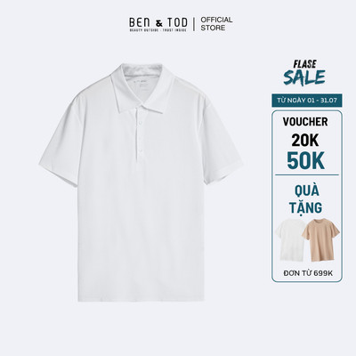 [Sale] Áo thun polo Nam Ben & Tod CS1300 BD463 chât liệu cotton co giãn, thoáng mát, Casual Fit