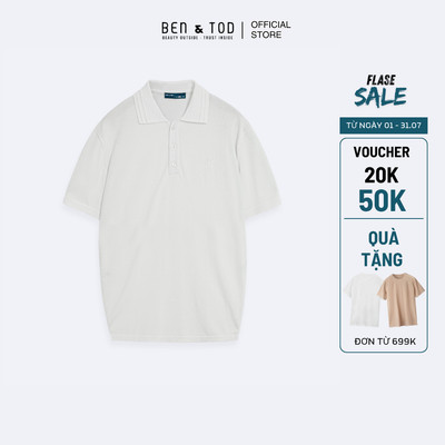 [Sale] Áo polo Ben & Tod CS1300 BD162 chất liệu dệt kim co giãn, thoáng mát, Casual Fit