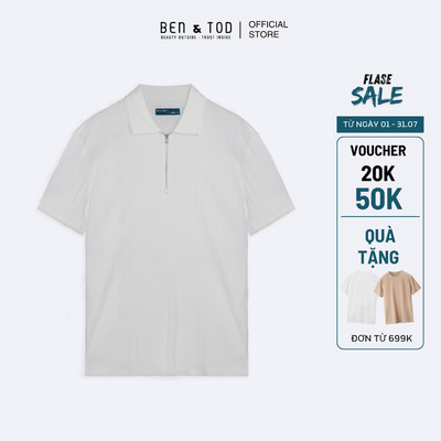 [Sale] Áo polo nam Ben & Tod R1300 BE501 chất cotton thoáng mát form Regular
