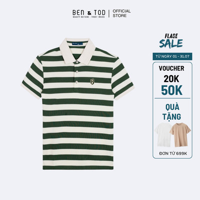 Áo thun Polo Nam Ben & Tod CS1300 BE113 chất liệu cotton co giãn form Casual Fit