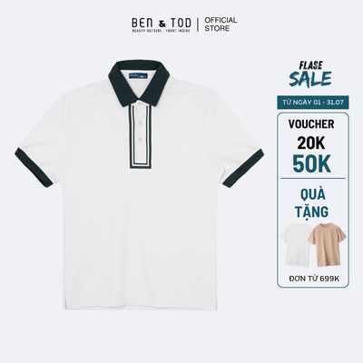 Áo polo Nam Ben & Tod R1300 BE274 chất cotton co giãn, thoáng mát, Regular