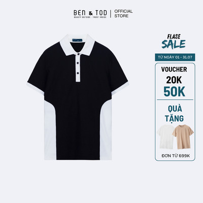 [Sale] Áo thun Polo Nam Ben & Tod R1300 BD221 chất cotton co giãn Regular