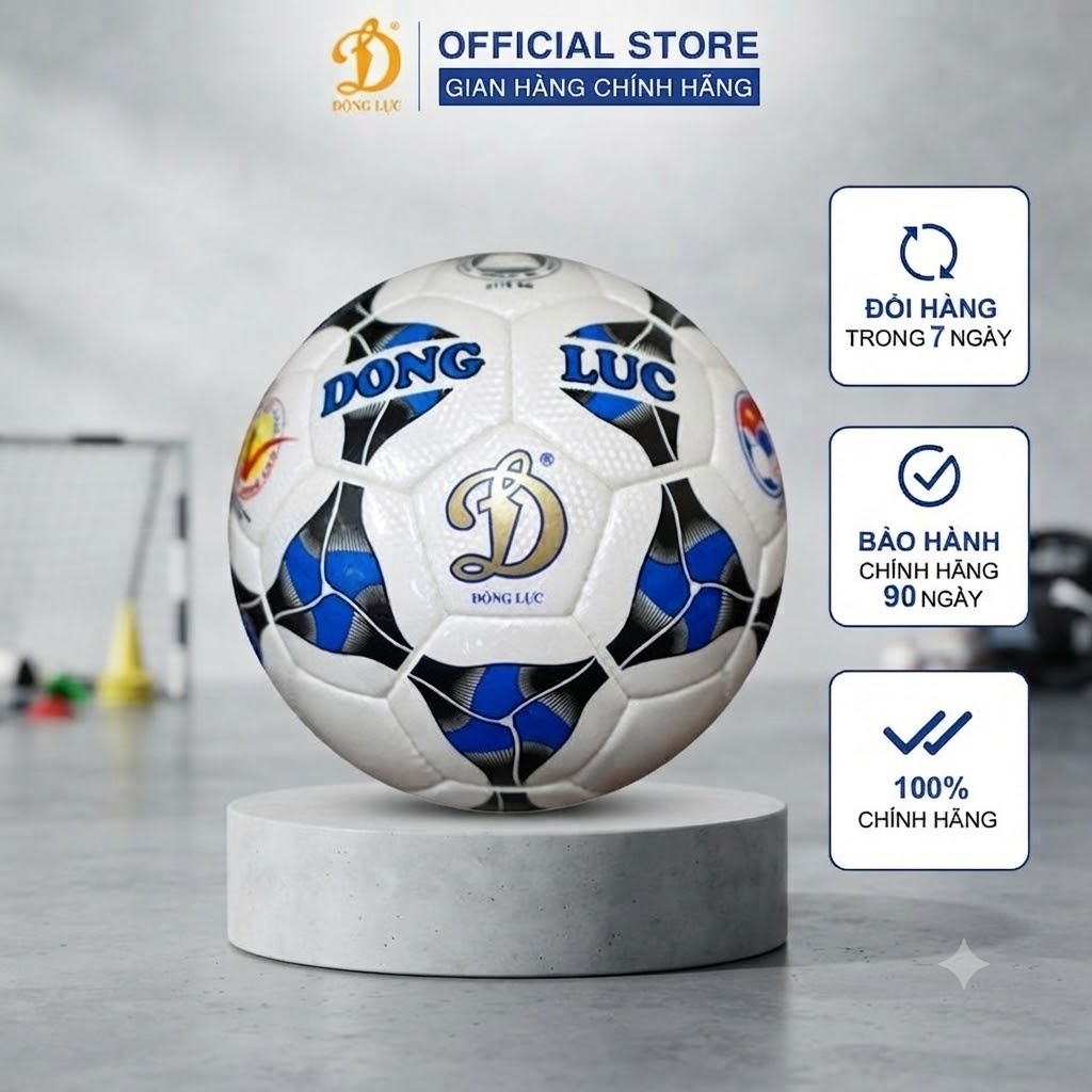 Quả bóng đá Động Lực UCV 3.05 size 5, banh bóng đá size 5 phù hợp sân cỏ nhân tạo, sân cỏ tự nhiên