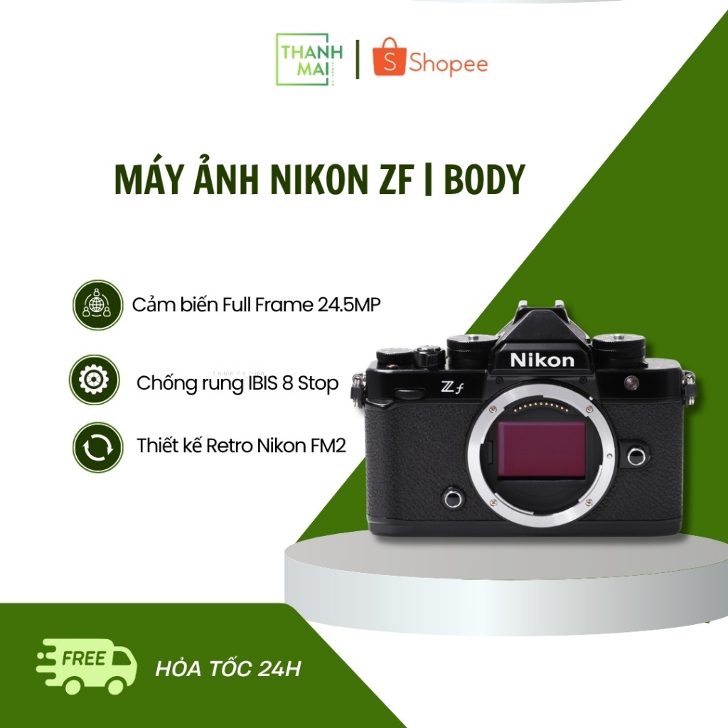 Máy ảnh Nikon ZF | Body Đen