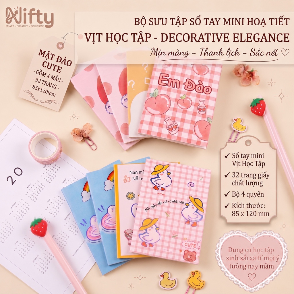 Tập vở học sinh Nifty/ tập vở kẻ ngang A5-32 trang