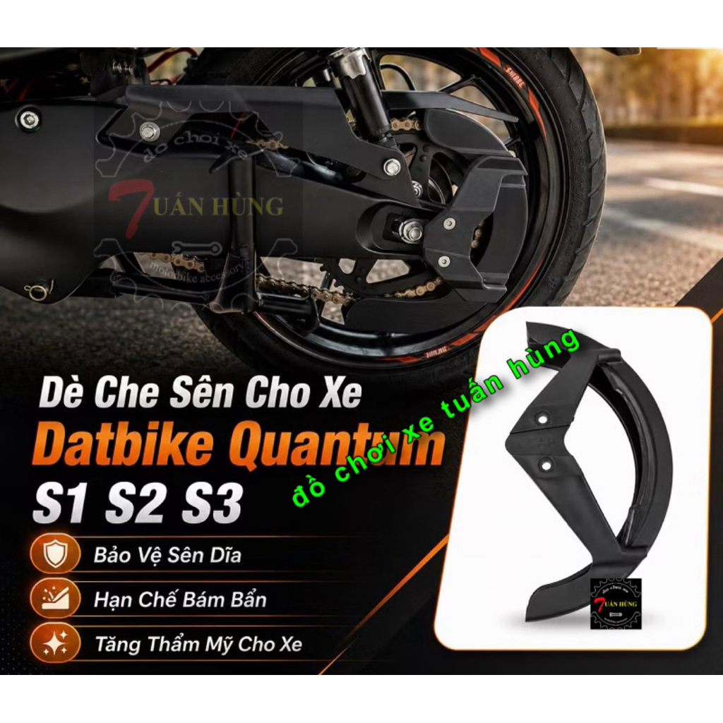 Dè Che Sên Cho Quantum S123 Bảo Vệ Sên Dĩa, Giúp Mâm Xe Không Bị Bám Bẩn [HÀNG TỐT] - che sên datbik
