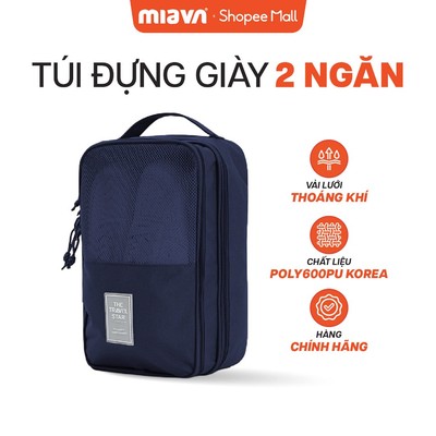Túi đựng giày The Travel Star SHB_02 Elite Duo Shoe Bag S, Thiết Kế 2 Ngăn Đựng Giày, Vải Polyester Kháng Mùi