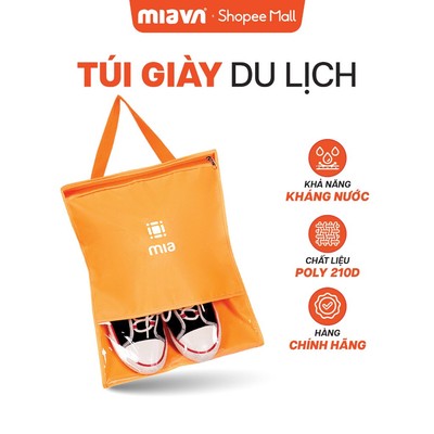 Túi Đựng Đa Năng Mia Pack-it shoes bag II S Orange - Quai xách tiện dụng du lịch đa năng, Hàng cao cấp chính hãng