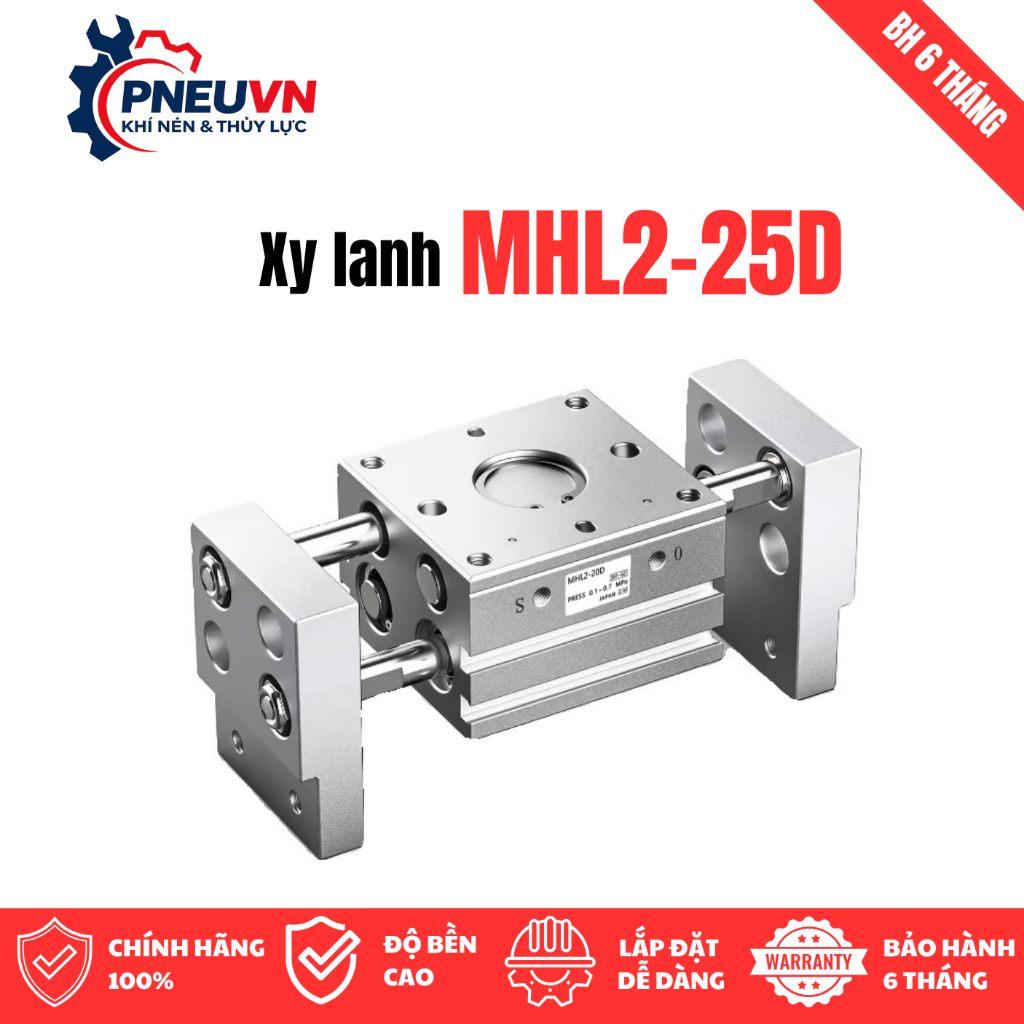 Xy lanh kẹp MHL2-10D/MHL2-16D/MHL2-20D/MHL2-25D dùng làm cơ cấu tay gắp sản phẩm