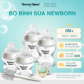 Bộ Bình Sữa Sơ Sinh Ty Siêu Mềm Tự Nhiên Tommee Tippee Natural Start