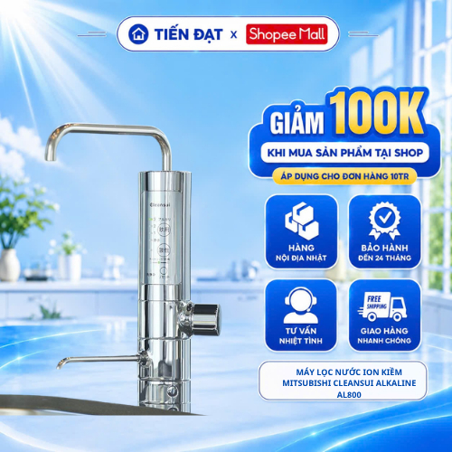 Máy lọc nước JIN HOME Mitsubishi Cleansui Alkaline AL800 NỘI ĐỊA NHẬT
