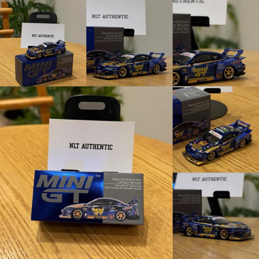 ( Newseal ) Minigt Nissan SILVIA (S15) 555 LB-Super  Silhouette Team MINI GT Lbwk 2025 Formula Drift