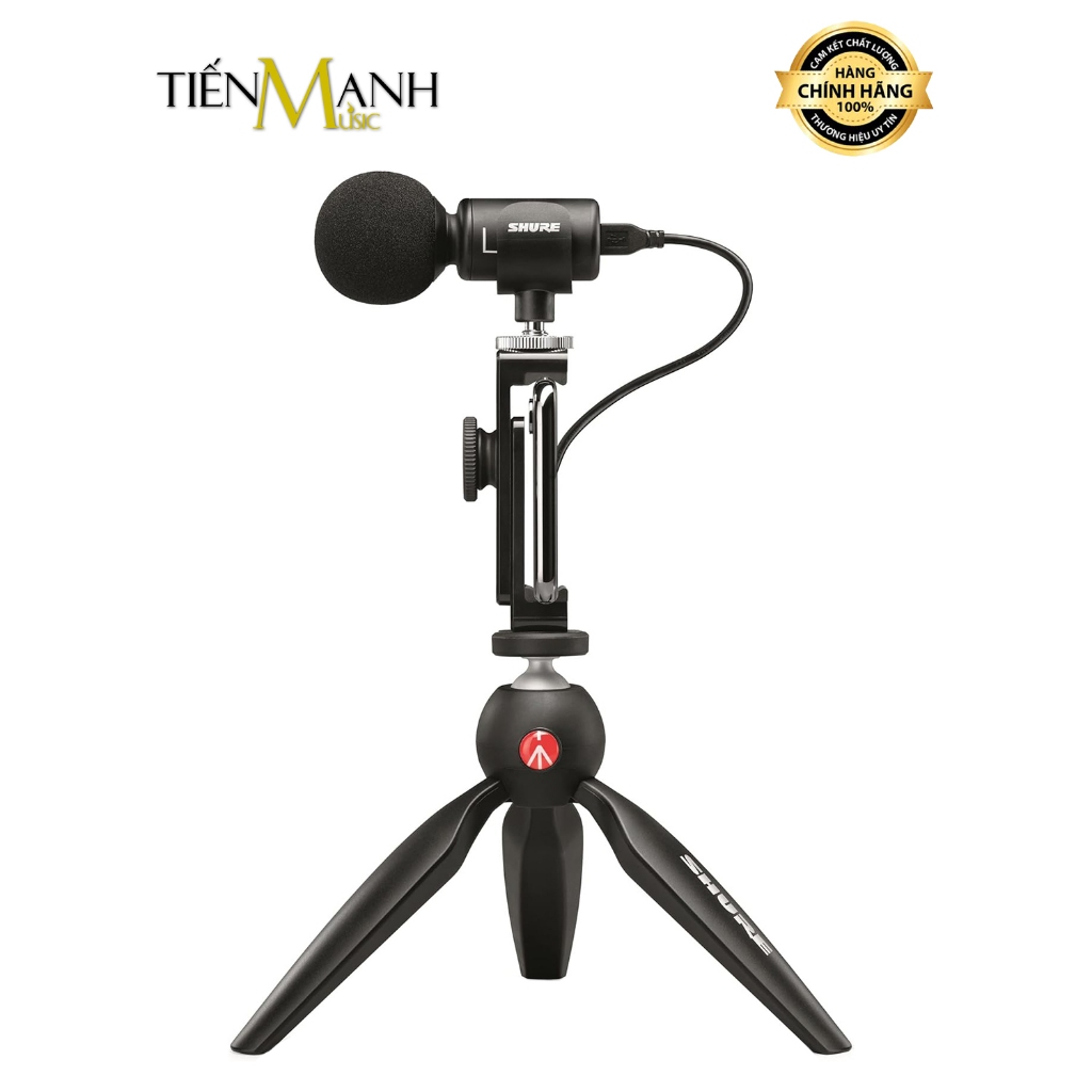 [Chính Hãng] Combo Micro Quay Video Shure MV88+ Video Kit - Digital Stereo Condenser Mic Microphone 