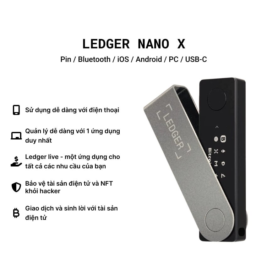 Ví Ledger Nano X Chính Hãng [Đại Lý Ủy Quyền]