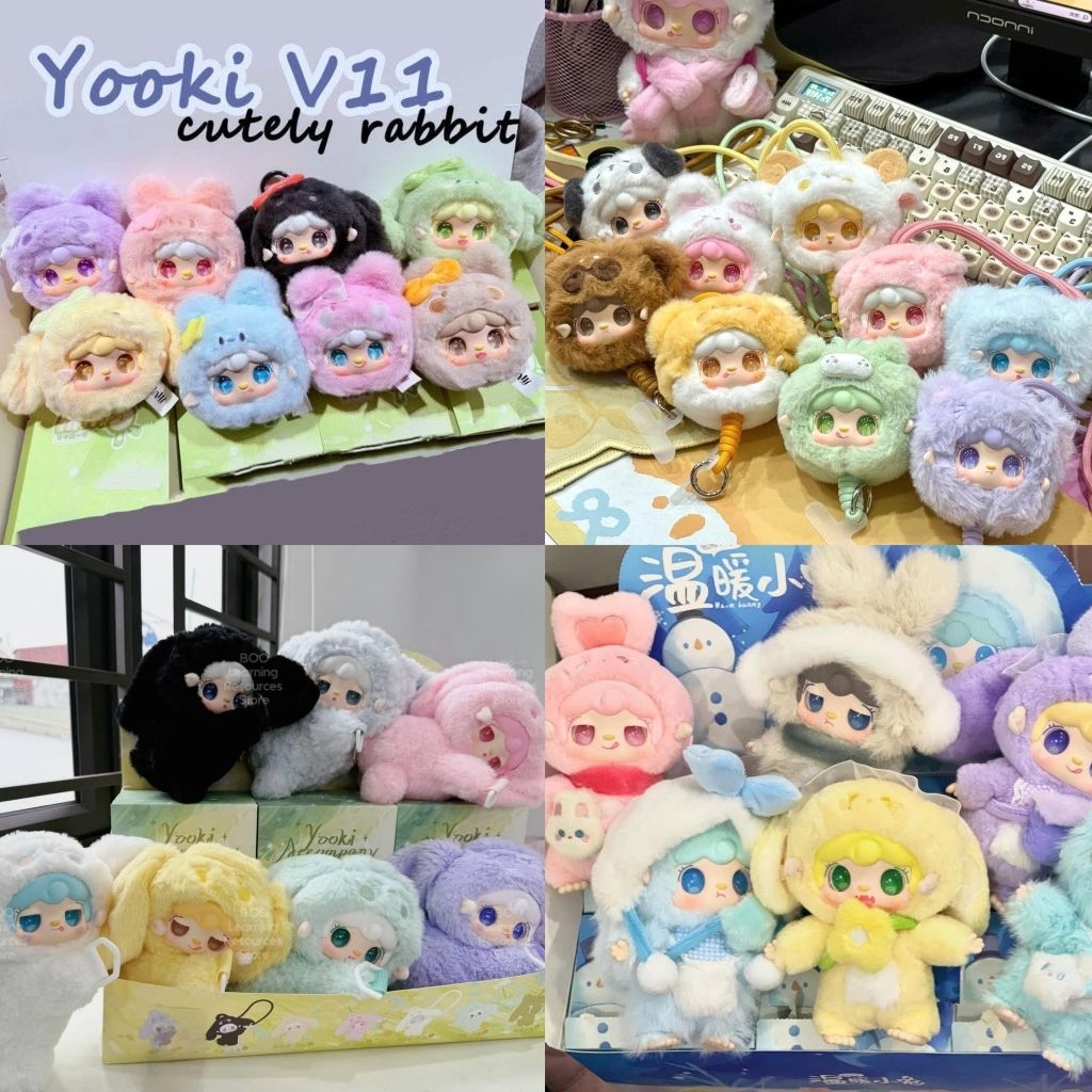 Pass Yooki, Doubao, Nomii gấu bông làm móc khóa treo túi
