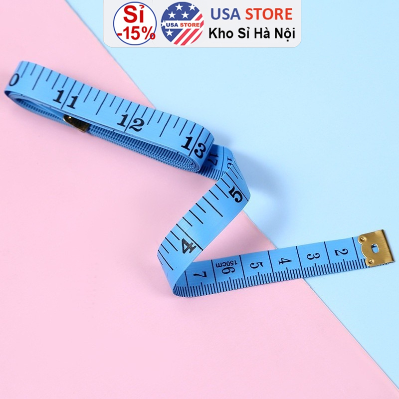 [Có Bán Sỉ] SET 5-10 Thước Dây Đầu Mềm H4 Đo Vòng Bụng Eo 3 Vòng Kiểm Tra Sức Khỏe 1.5 Mét