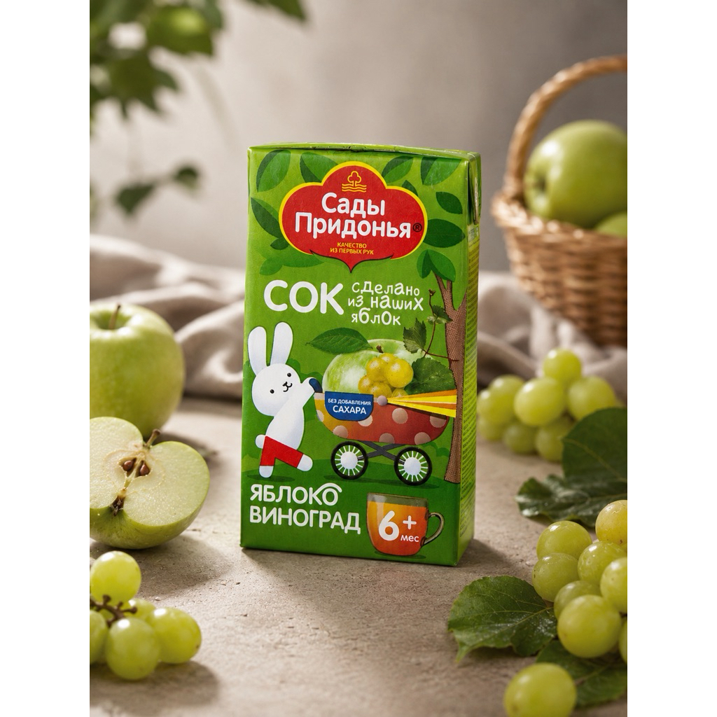 Natural Apple & Grape Juice – No Added Sugar, from 6+ Months