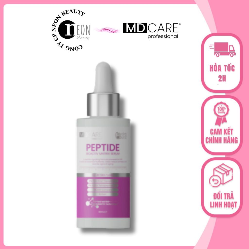 Serum Phục hồi và Giảm đỏ chuyên sâu MDCare Peptide Bioactiv Matrix Serum