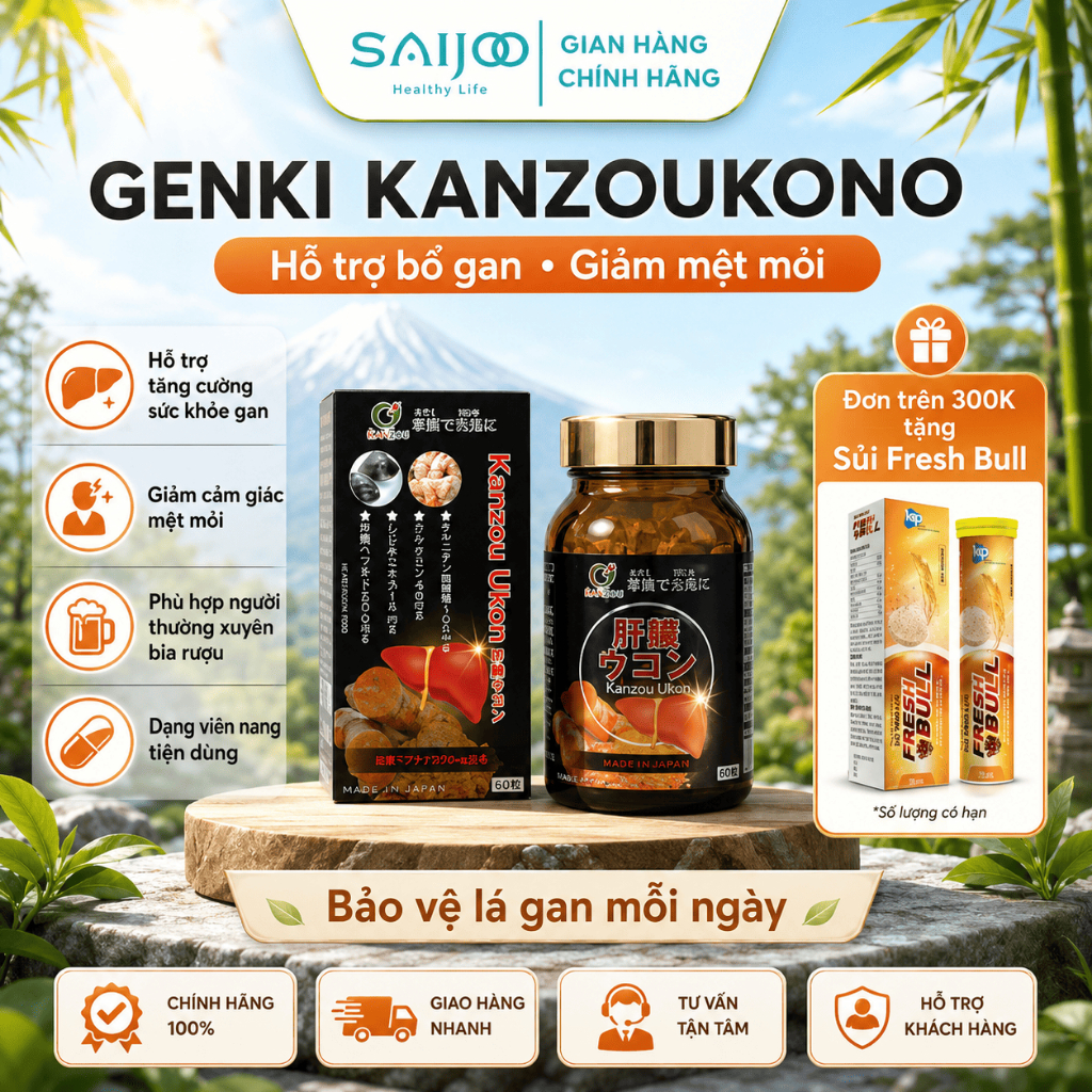 GENKI KANZOUKONO – BÍ QUYẾT BẢO VỆ LÁ GAN THEO PHONG CÁCH NHẬT BẢN