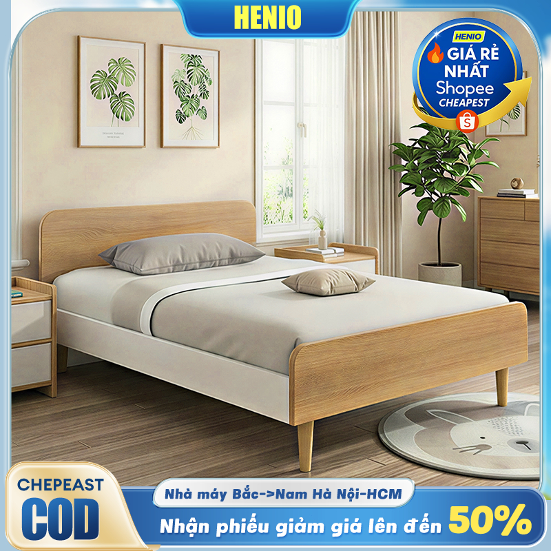 HEINO Pallet gỗ giường gỗ thông nhập khẩu chân cao 30cm cứng cáp chịu được nhảy an toàn cho bé