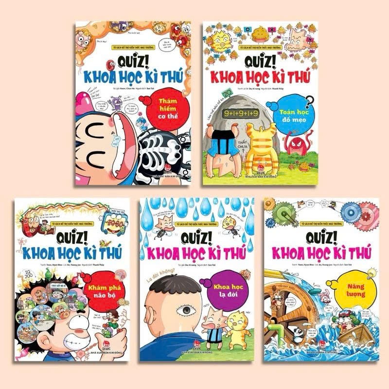Sách - Quiz Khoa học kì thú (Bộ 5 cuốn) - NXB Kim Đồng