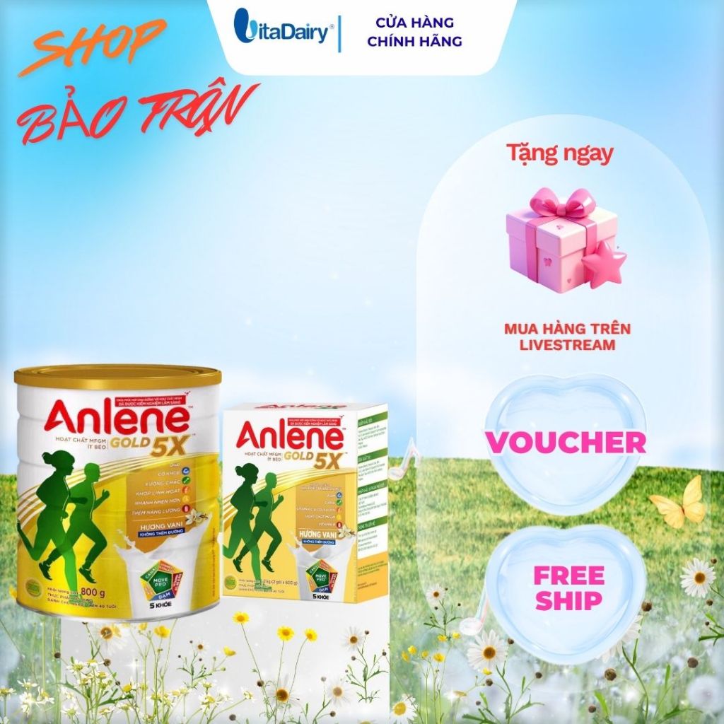 Sữa Công Thức Anlene Gold 5X Hương Vani