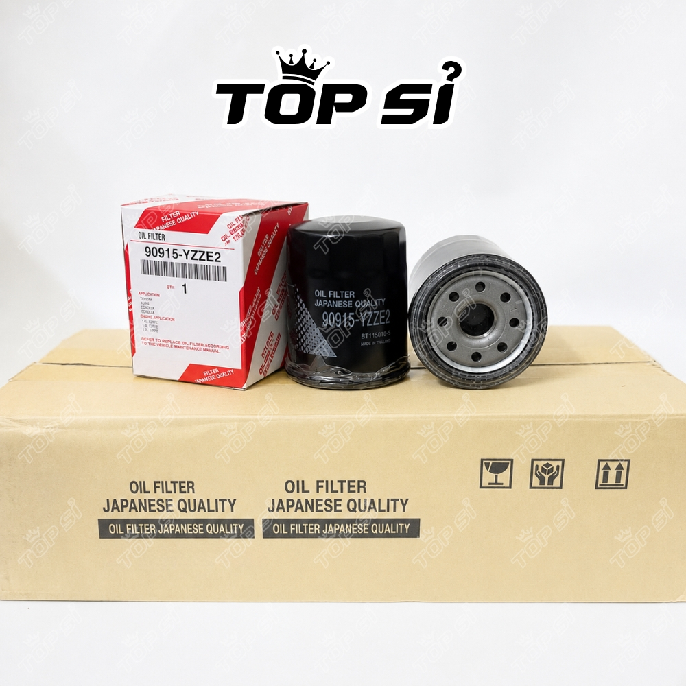 Lọc nhớt, lọc dầu động cơ Corolla, Altis, Camry, Zace, loại lọc sắt , Mã 90915-YZZE2 - 90915-YZZE2