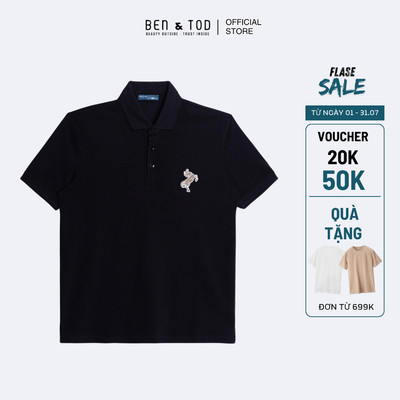 [Sale] Áo polo nam Ben & Tod R1300 BF291 chất cotton co giãn, thoáng mát, đứng form, cao cấp, ít nhăn