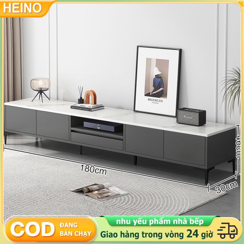 HEINO Kệ Tivi tủ tivi để sàn nhà chất liệu gỗ MDF có ngăn kéo phong cách bắc âu hiện đại chống ẩm
