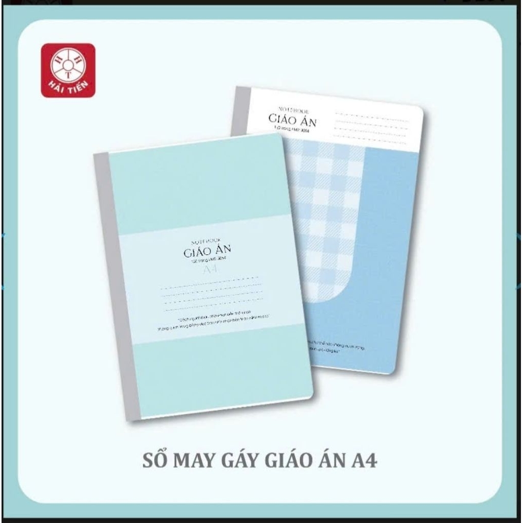 Set 3 quyển sổ may gáy A4 300tr kẻ ngang Hải Tiến