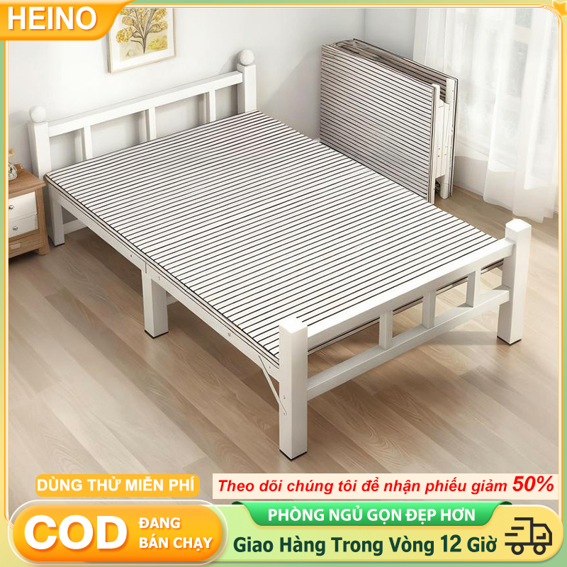 HEINO Giảm Giá Thanh Lý Giường Gấp Gọn Thông Minh Hàng Nhập Gọn Nhẹ Chắc Chắn Giá Rẻ Cho Người Dùng
