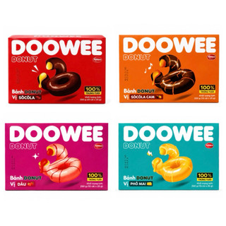 Bánh doowee donut socola/ dâu/ cam/ phô mai hộp 250g