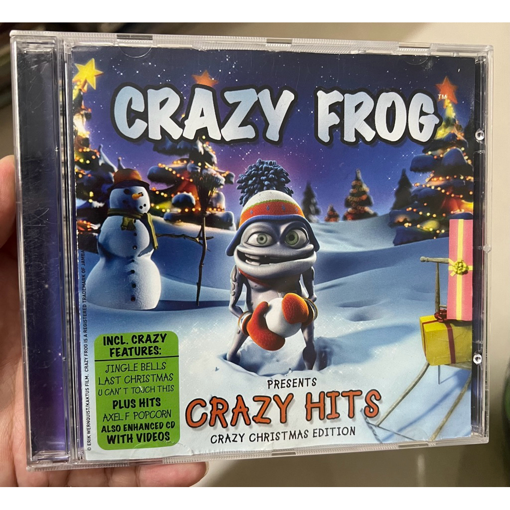Used CD - Crazy Frog presents Crazy Hits - Crazy Christmas edition (Hiếm)