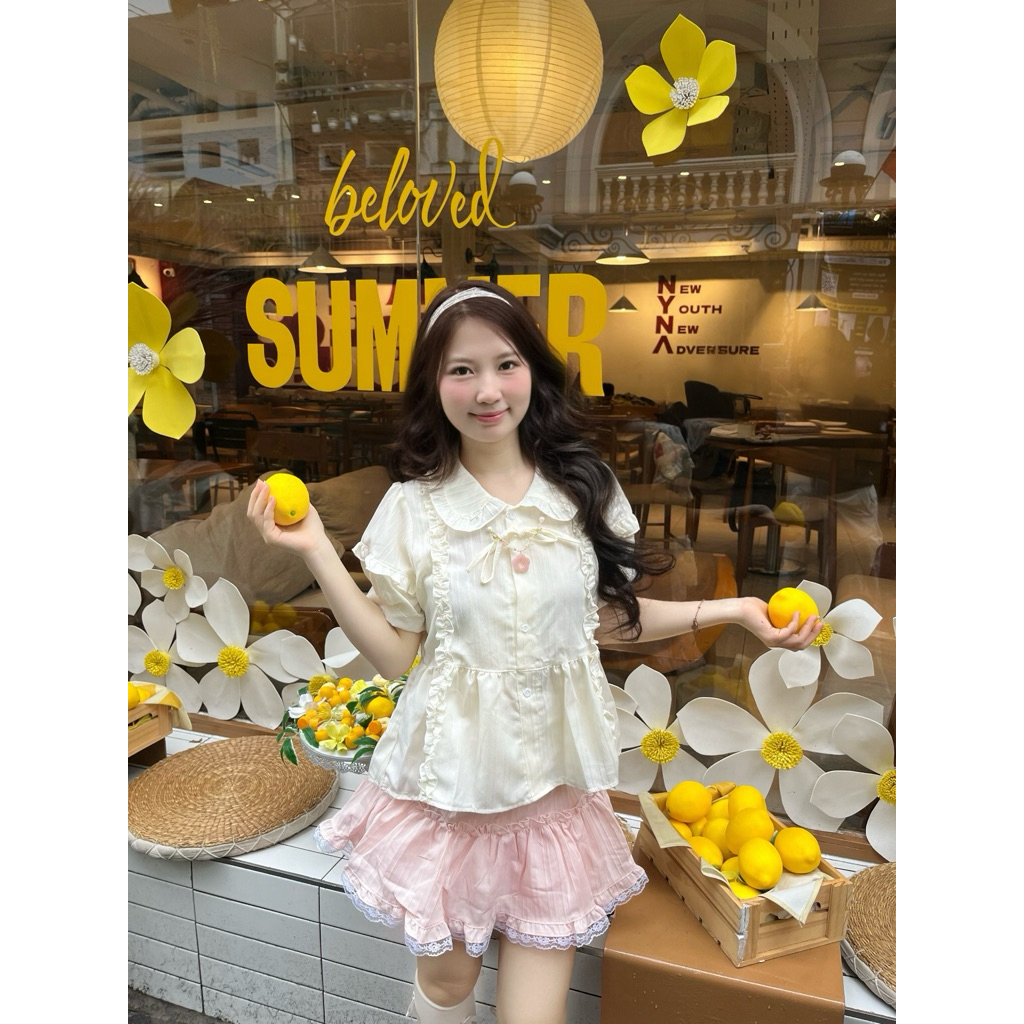 Áo babydoll CT6, CV Mixi form rộng hot trend - NCN /TM/