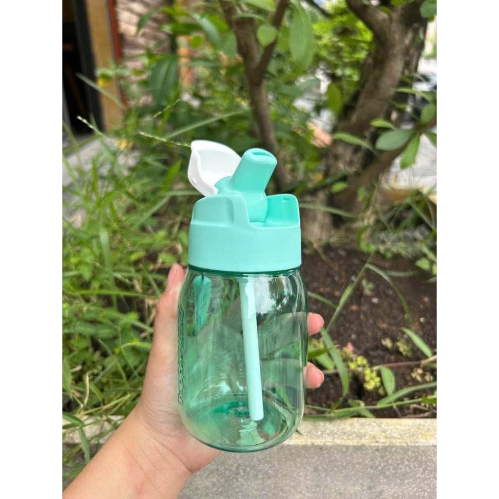 Bình Nước Mini Lohas 350ml có ống hút