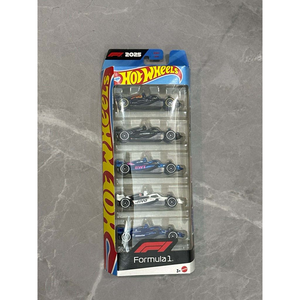 Velvetwheels-Xe mô hình Hot Wheels Pack 5 Formula F1 2025-    Hot Wheels F1 2026 Set 5 Xe Chính Hãng