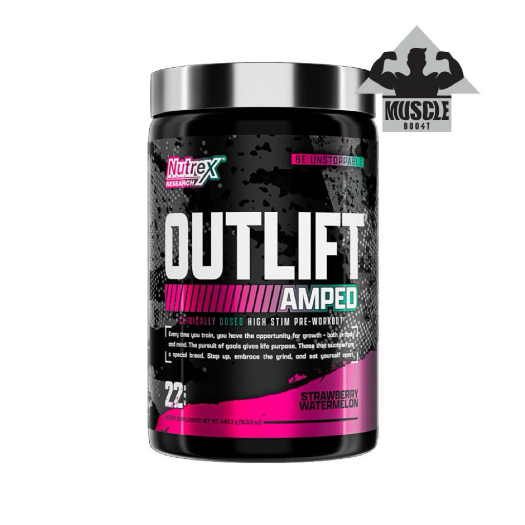 Bột Outlift Amped Cinical preworkout 22 lần dùng tối ưu buổi tập trước tập luyện