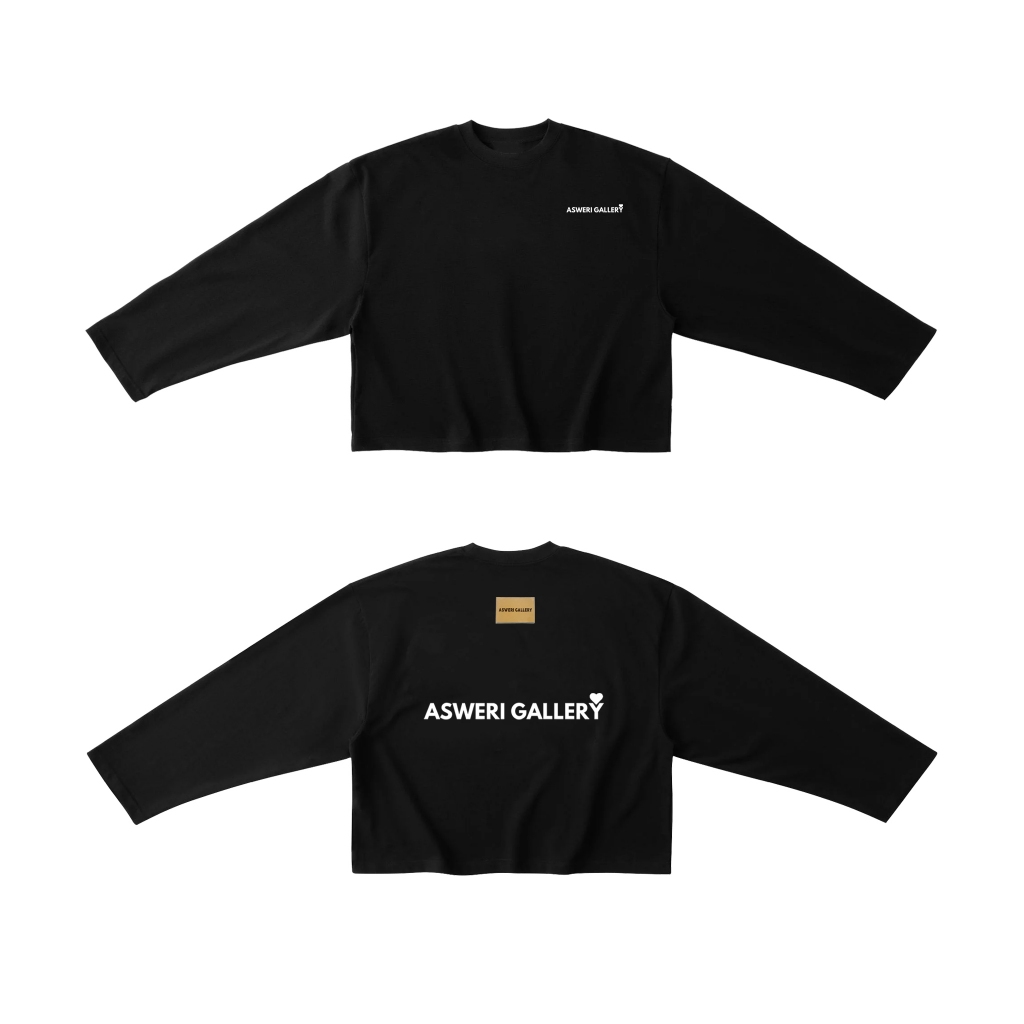 LONG SLEEVE (Áo Thun Tay Dài) - BOXY - Signature -  Asweri - 280gsm
