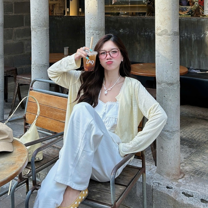 (ẢNH OLDSCHOOL) Áo khoác cardigan thun giấy cúc cài A3738 Shiro Cardigan. | BigBuy360 - bigbuy360.vn