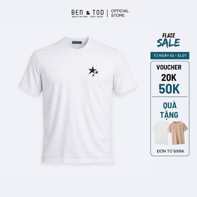 [Sale] Áo thun nam Ben & Tod R1210 BF301 chất liệu cotton co giãn, thoáng mát, form Regular