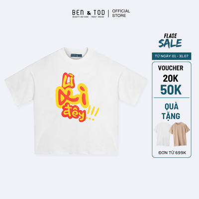 [Sale] Áo thun nam Ben & Tod OB1210 BD277 chất cotton họa tiết in cao cao cấp thoáng mát trẻ trung form rộng Oversize