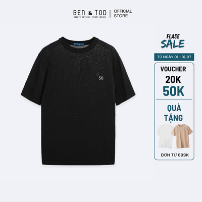 Áo thun nam dệt kim tay ngắn Ben & Tod CS1210 BD161 chất dệt kim cao cấp thoáng khí form Casual Fit