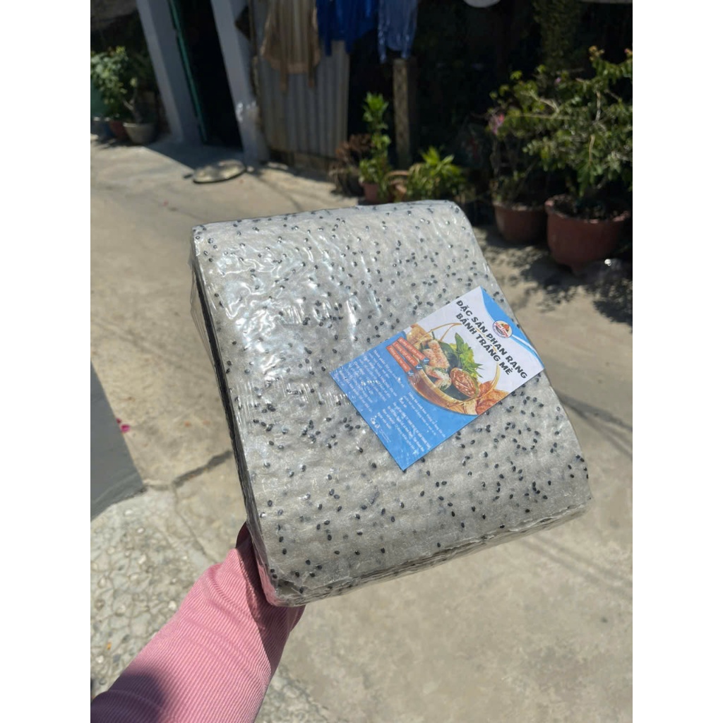 Bánh Tráng Nhúng Phan Rang 2kg Bánh Tráng Mè Đen
