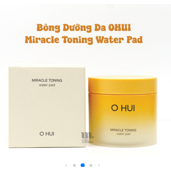 Bông Dưỡng Đa Năng Ohui Miracle Toning Water Pad 150ml( 70 miếng)_Linh korea